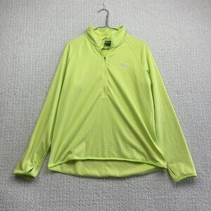 Eddie Bauer Lime Green Activator Grid Thermal Mid Layer Outdoors Women L hike